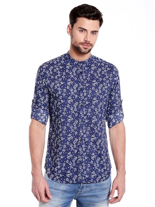 Jack & Jones Men Casual Wear Printed Shirt